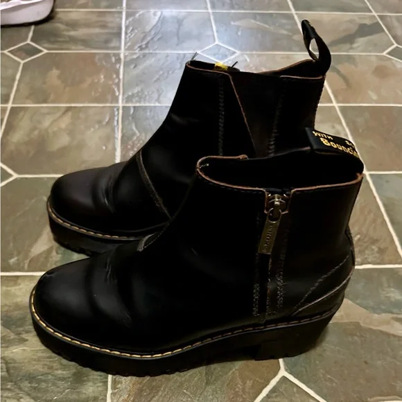 Dr Martens Black Platform Boots - Picture 4 of 5